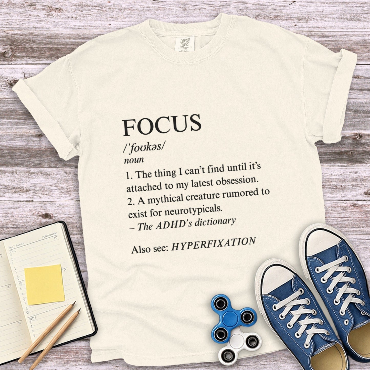 Focus Definition Novelty Design T-Shirt product type