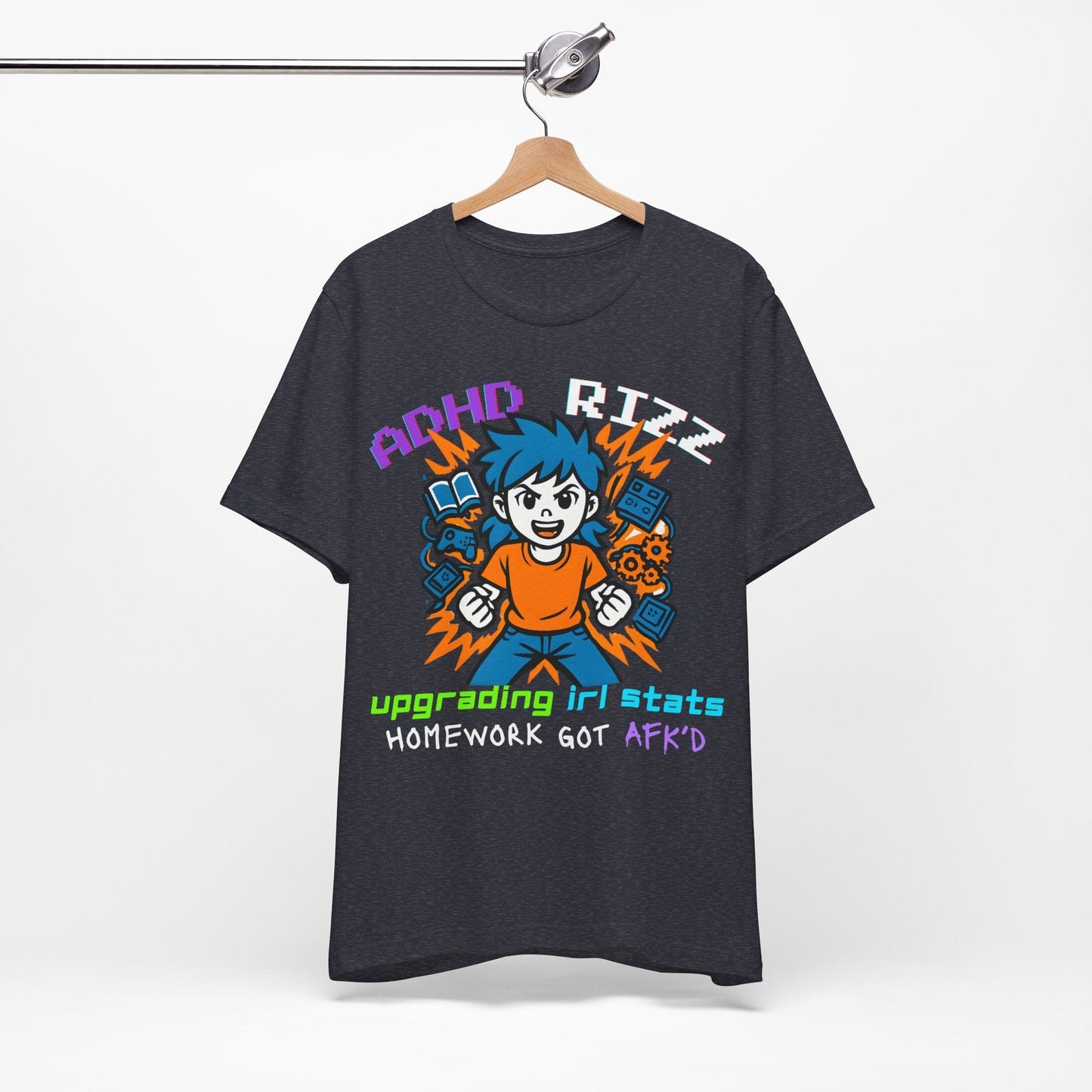 ADHD RIZZ Upgrading IRL STATS Homework Got AFKd Girl | ADHD Tee