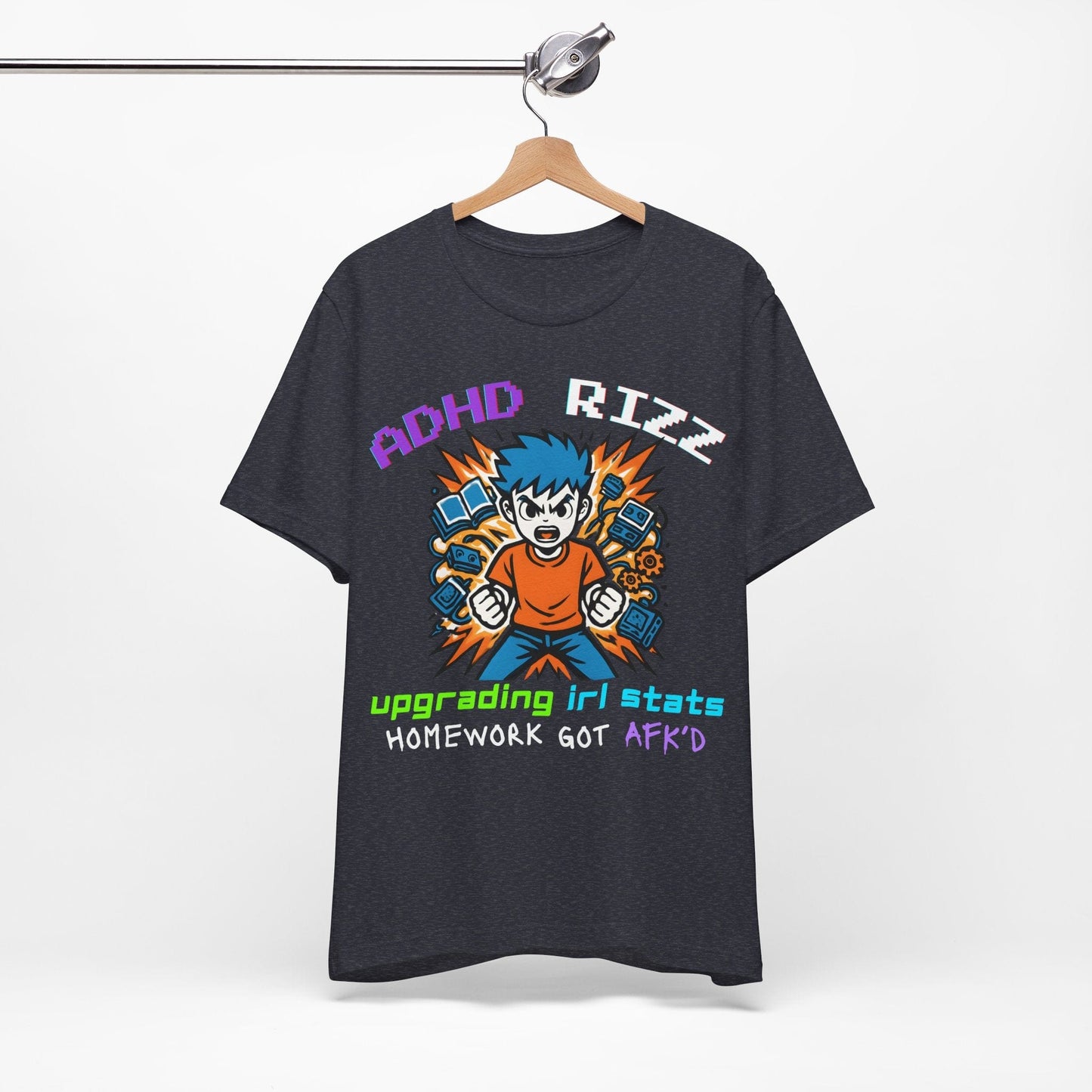 ADHD RIZZ Upgrading IRL STATS Homework Got AFK'd Boy | ADHD Tee