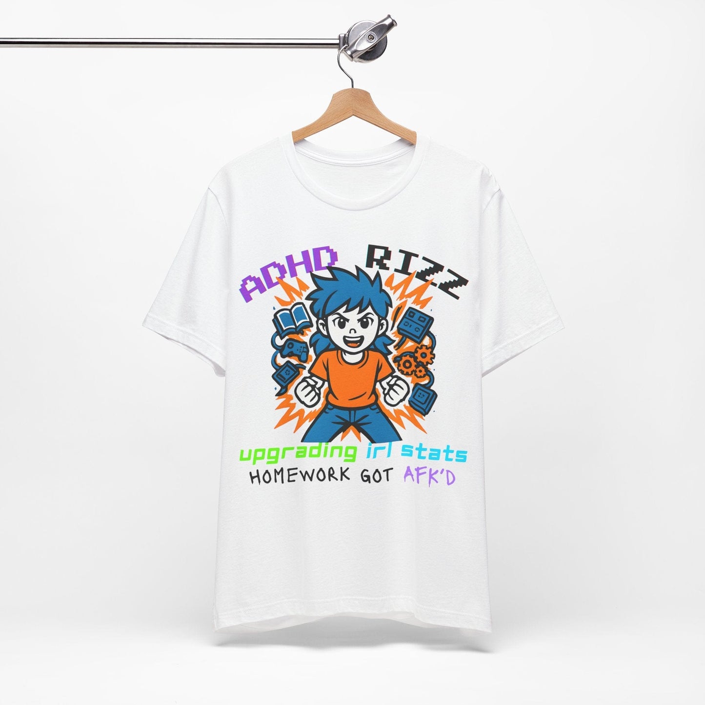 ADHD RIZZ Upgrading IRL STATS Homework Got AFKd Girl | ADHD Tee