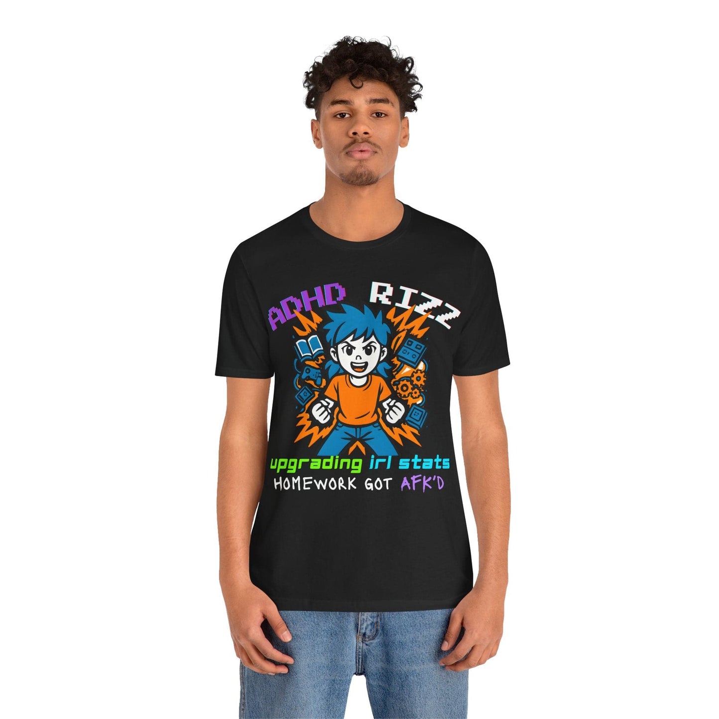 ADHD RIZZ Upgrading IRL STATS Homework Got AFKd Girl | ADHD Tee