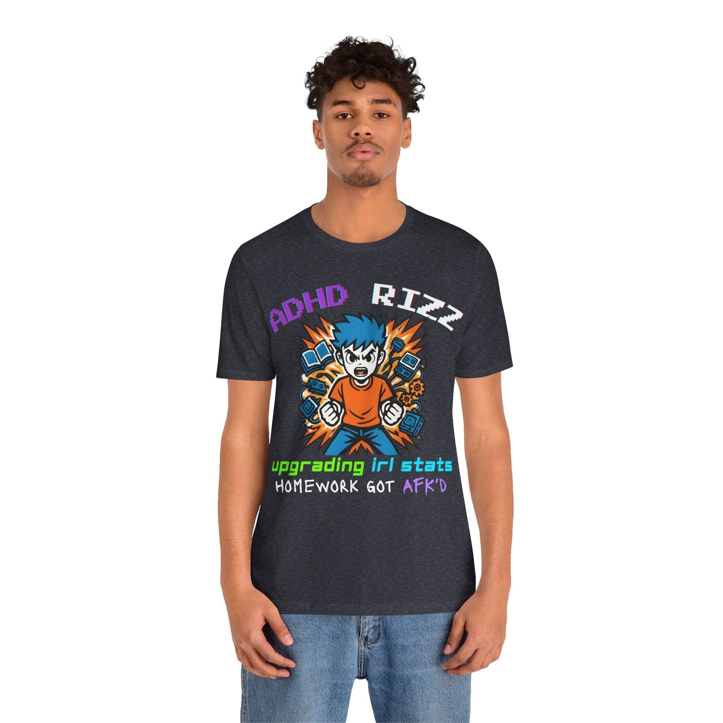 ADHD RIZZ Upgrading IRL STATS Homework Got AFK'd Boy | ADHD Tee