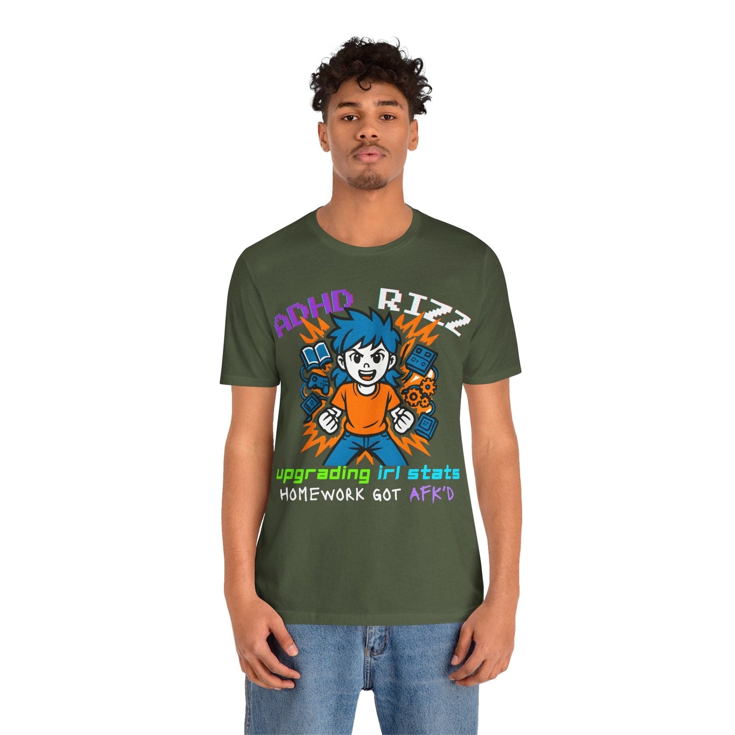ADHD RIZZ Upgrading IRL STATS Homework Got AFKd Girl | ADHD Tee