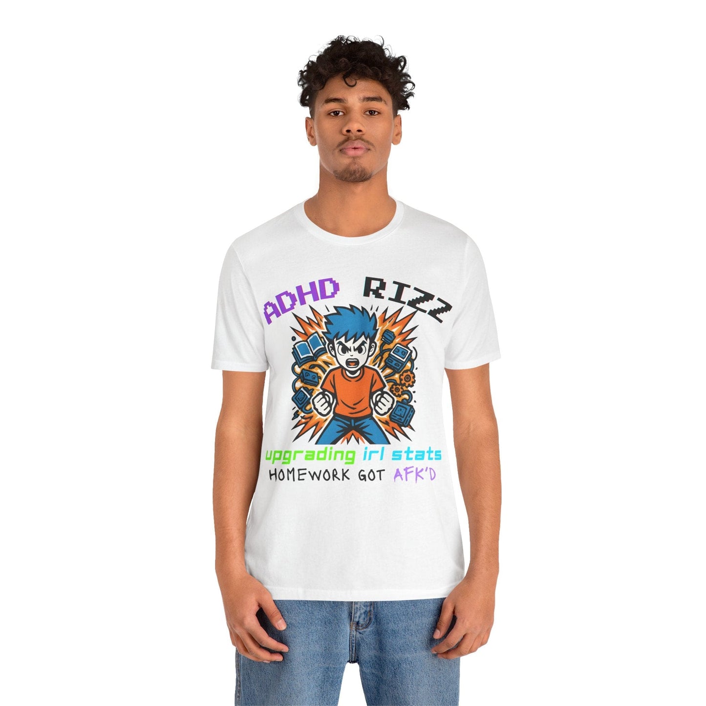ADHD RIZZ Upgrading IRL STATS Homework Got AFK'd Boy | ADHD Tee