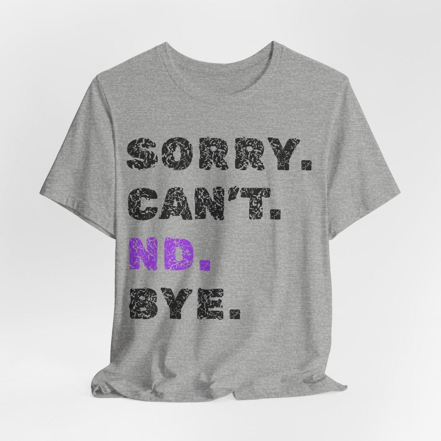 Sorry. Can't. ND. Bye.