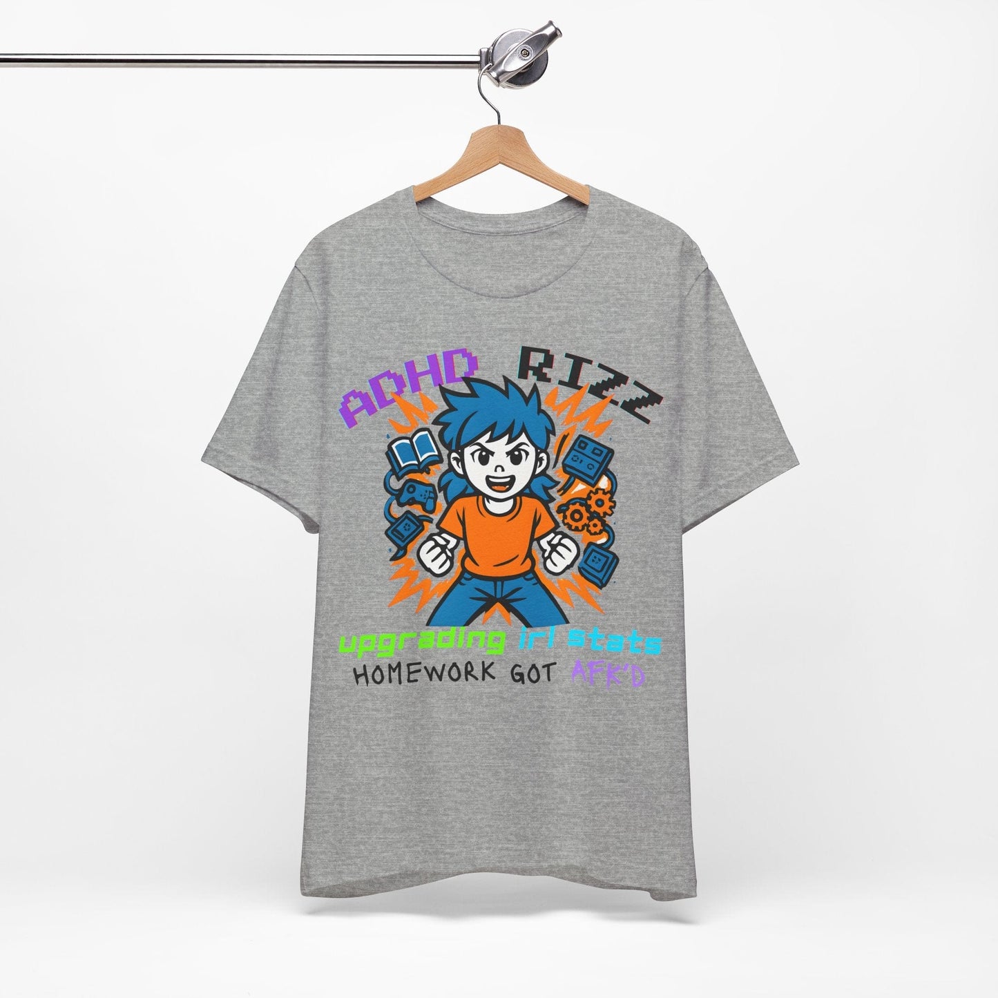 ADHD RIZZ Upgrading IRL STATS Homework Got AFKd Girl | ADHD Tee