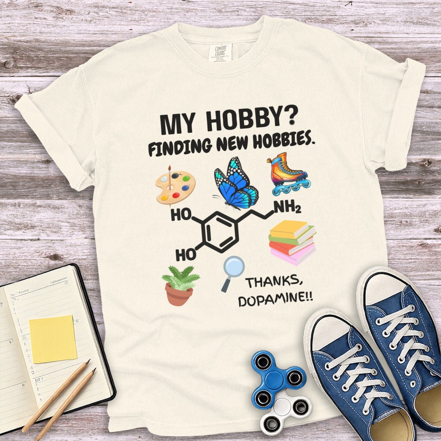 Finding New Hobbies Dopamine T-shirt product type
