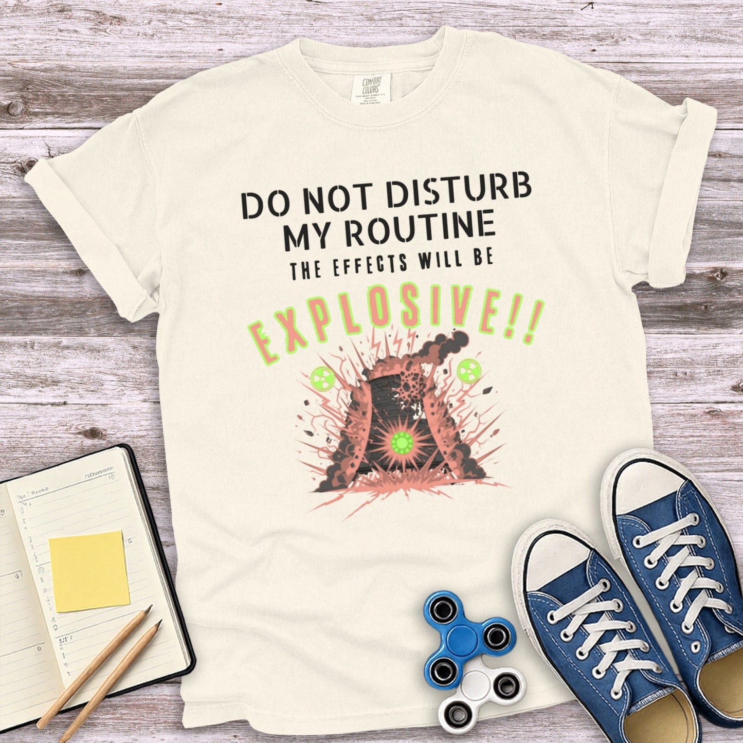 Do Not Disturb My Routine Explosive Graphic Tee Product