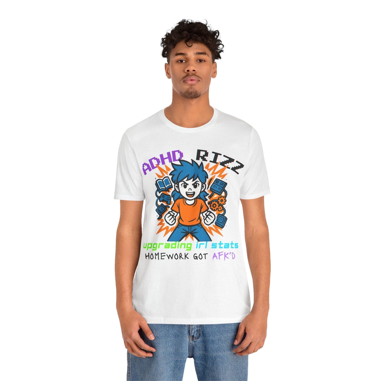 ADHD RIZZ Upgrading IRL STATS Homework Got AFKd Girl | ADHD Tee