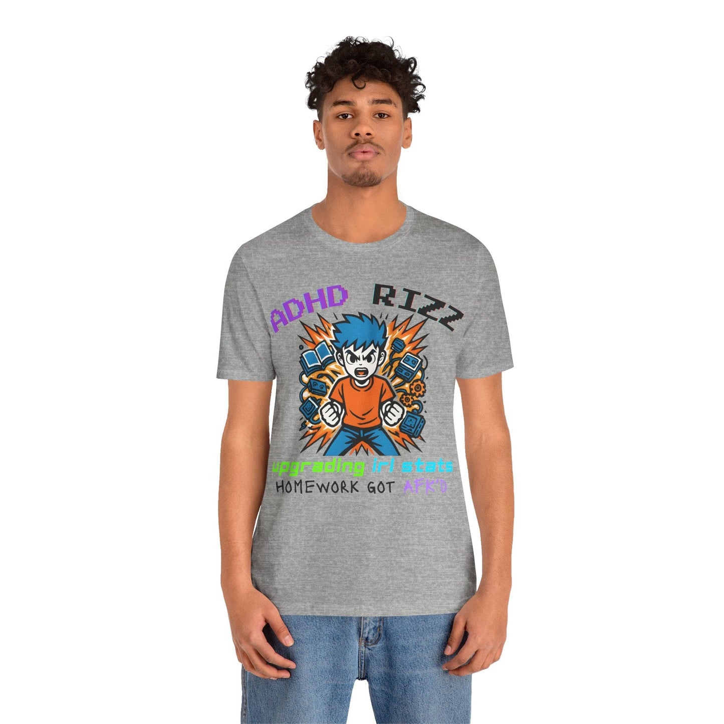 ADHD RIZZ Upgrading IRL STATS Homework Got AFK'd Boy | ADHD Tee