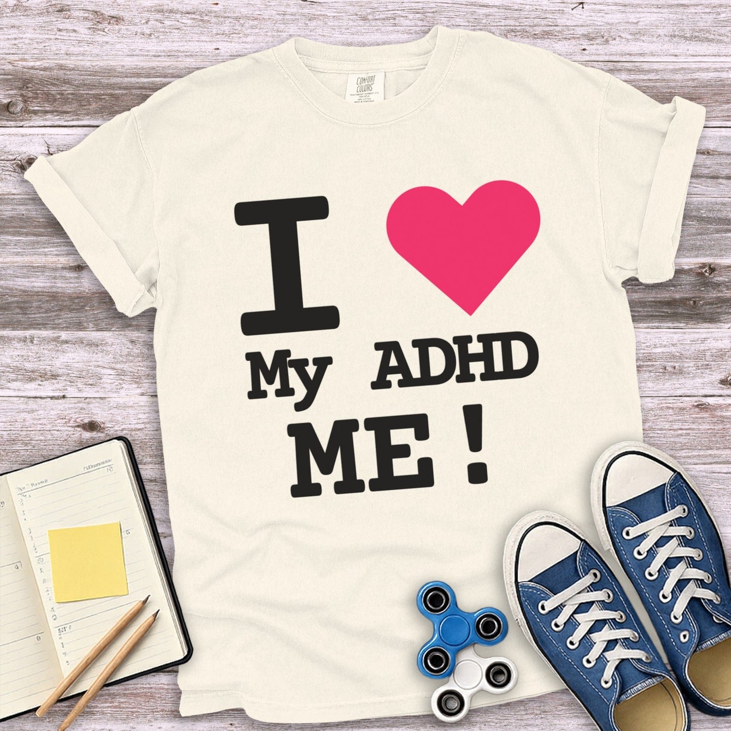 I Love My ADHD ME Heart Graphic T-Shirt product