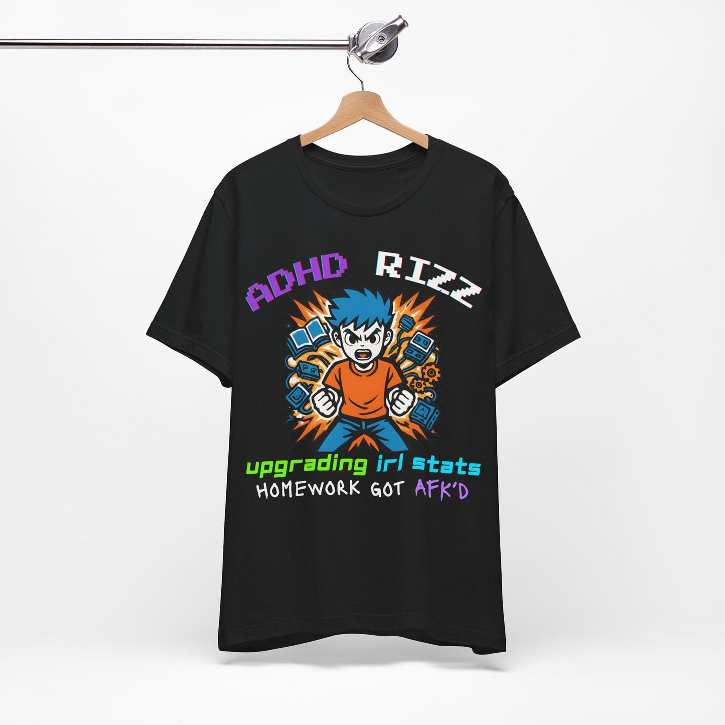 ADHD RIZZ Upgrading IRL STATS Homework Got AFK'd Boy | ADHD Tee