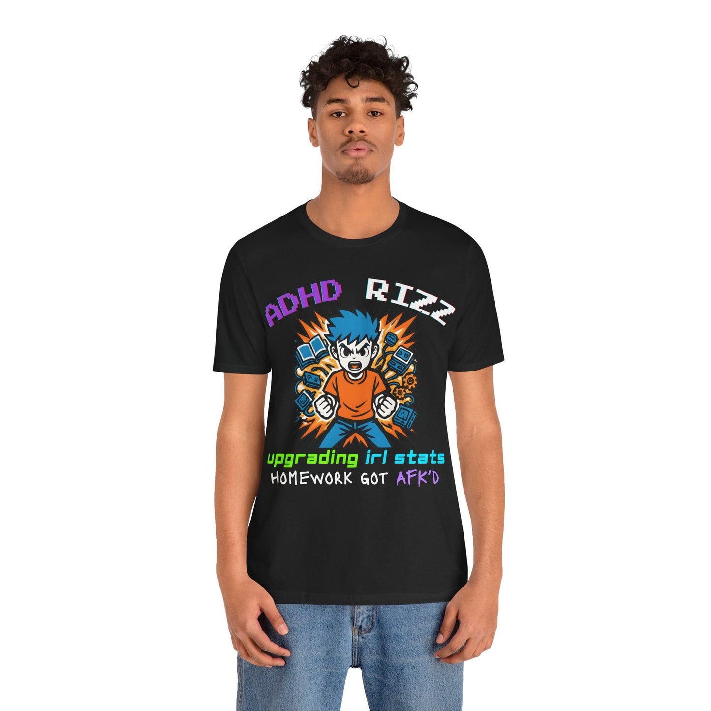 ADHD RIZZ Upgrading IRL STATS Homework Got AFK'd Boy | ADHD Tee