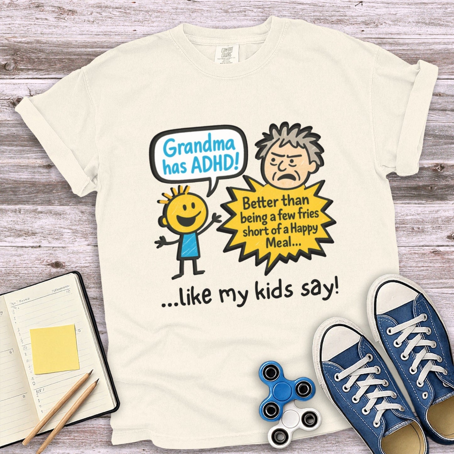 Funny Grandma Has ADHD Like My Kids Say Shirt product