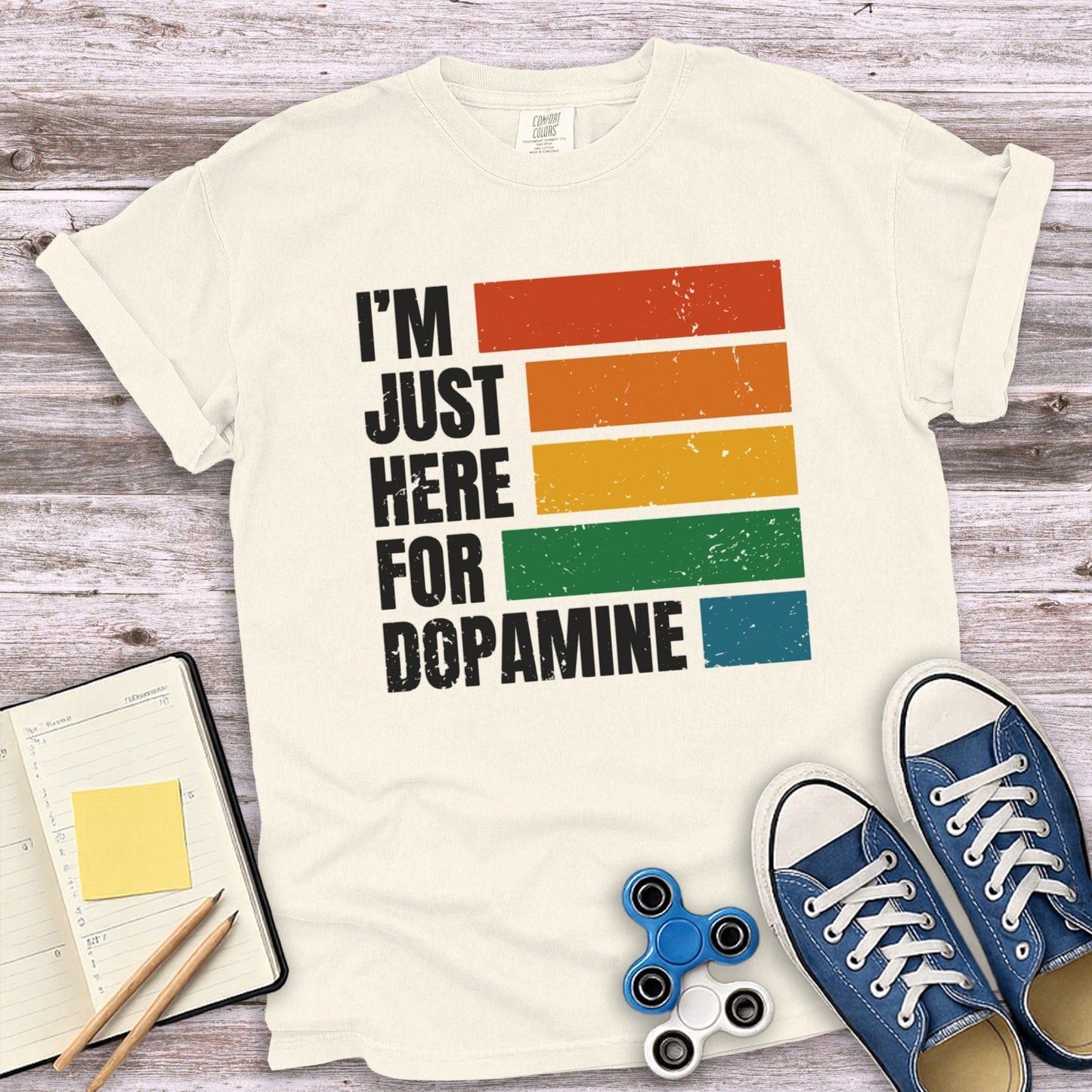 I'm Just Here For Dopamine Graphic Tee