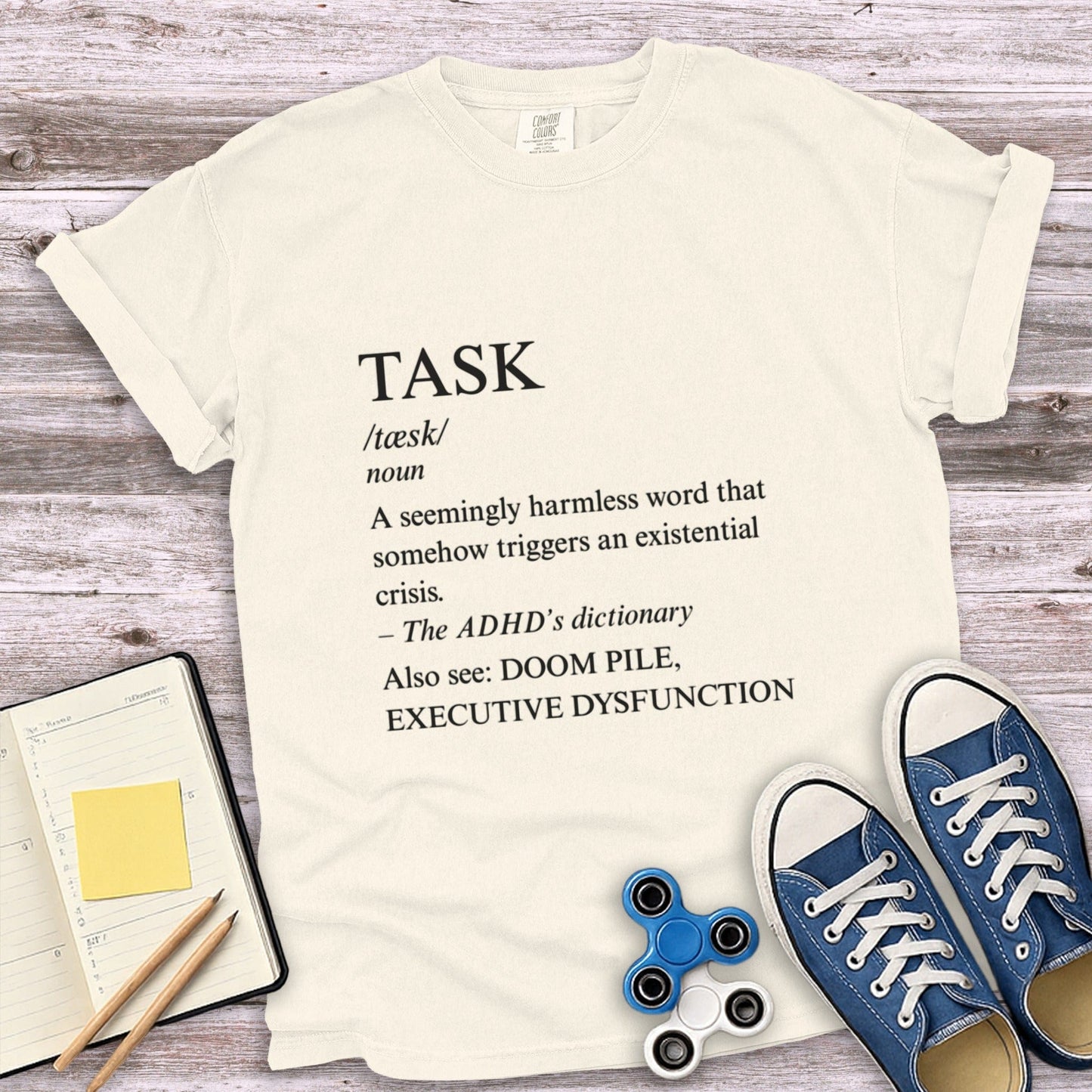 Task Definition Print T-Shirt Creative Product