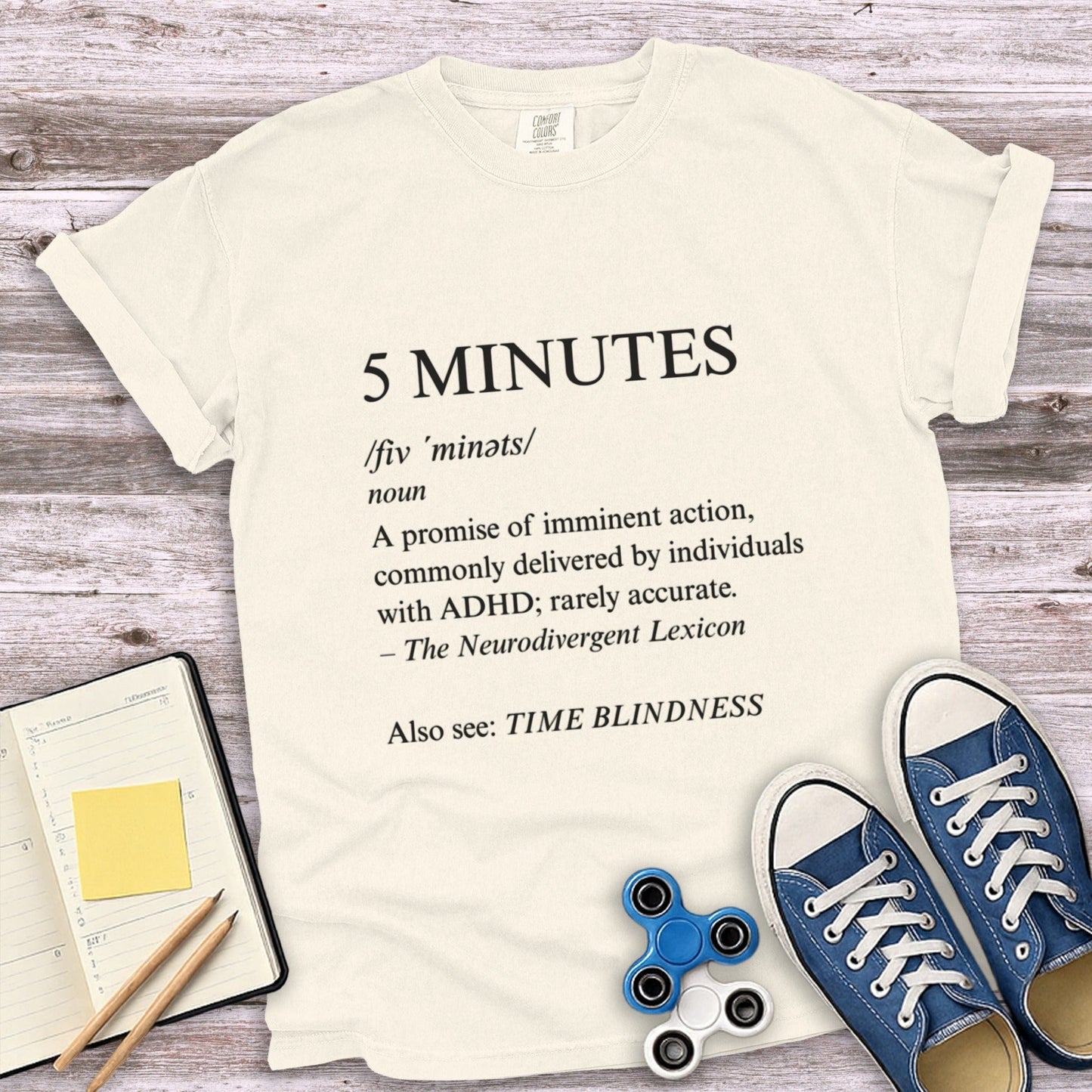 Neurodivergent Lexicon Time Blindness T-Shirt product