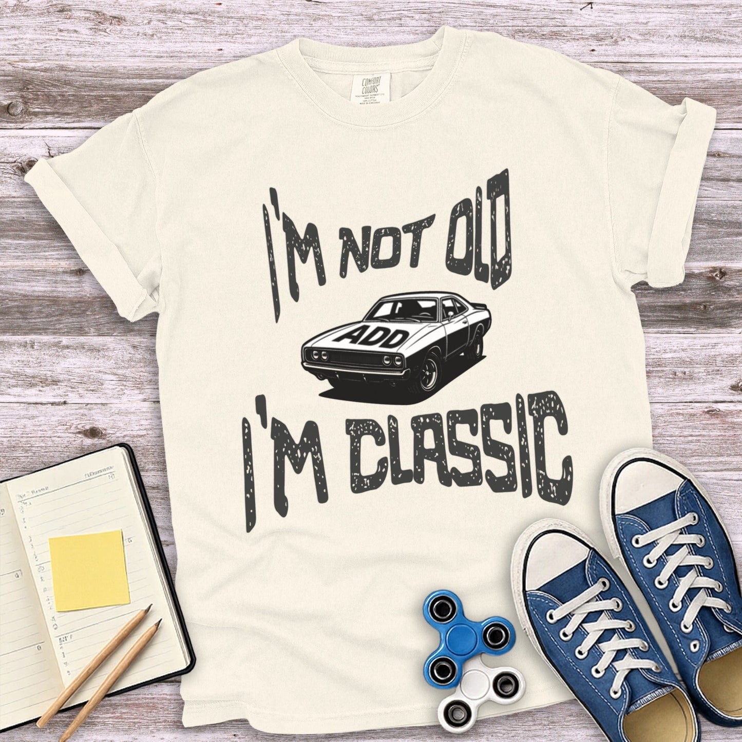 I'm Not Old I'm Classic Vintage Car Print T-Shirt Product