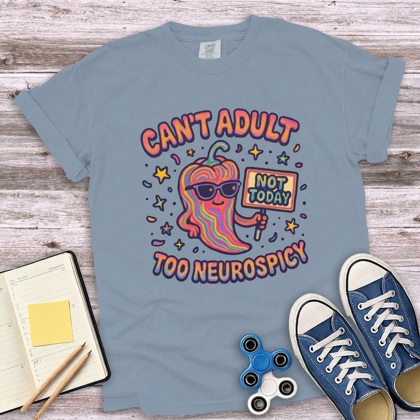 Can't Adult Today Too Neurospicy Graphic T-Shirt product