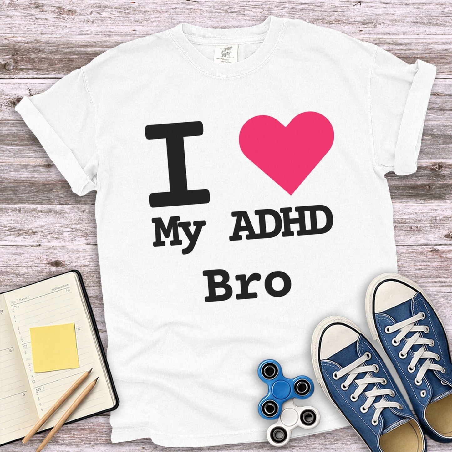 I Heart My ADHD Bro Graphic Tee product