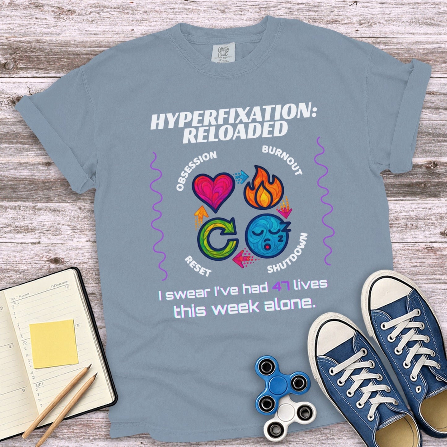 Hyperfixation Reloaded Graphic T-Shirt product type