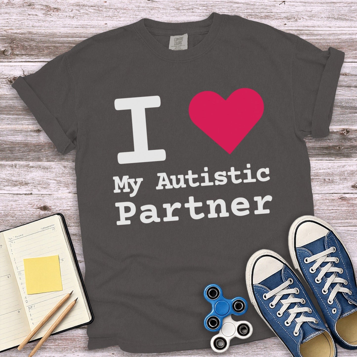 I Love My Autistic Partner Graphic T-shirt product