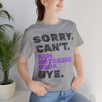 Sorry. Can't. New Notebook Drop. Bye.