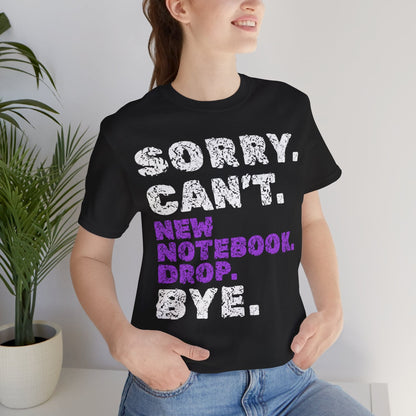 Sorry. Can't. New Notebook Drop. Bye.