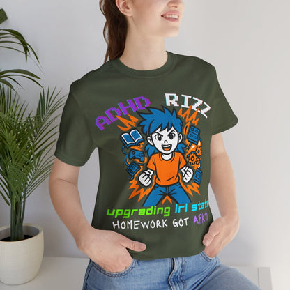ADHD RIZZ Upgrading IRL STATS Homework Got AFKd Girl | ADHD Tee