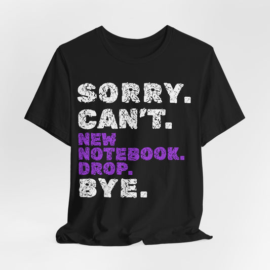 Sorry. Can't. New Notebook Drop. Bye.