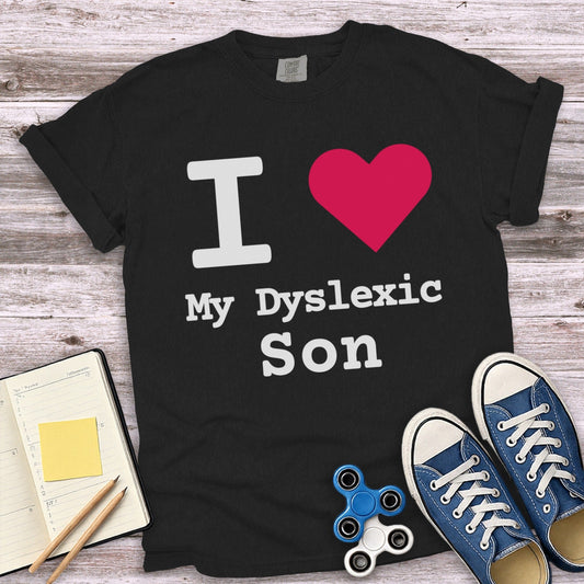 I Love My Dyslexic Son Printed T-shirt product