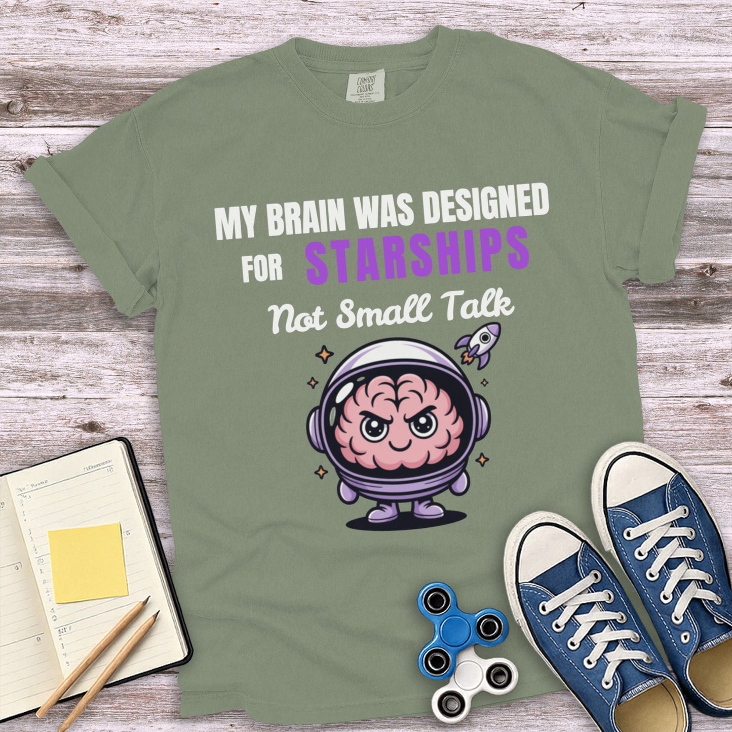 My Brain Was Designed For Starships Not Small Talk product type