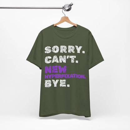 Sorry. Can't. NEW HYPERFIXATION. Bye.