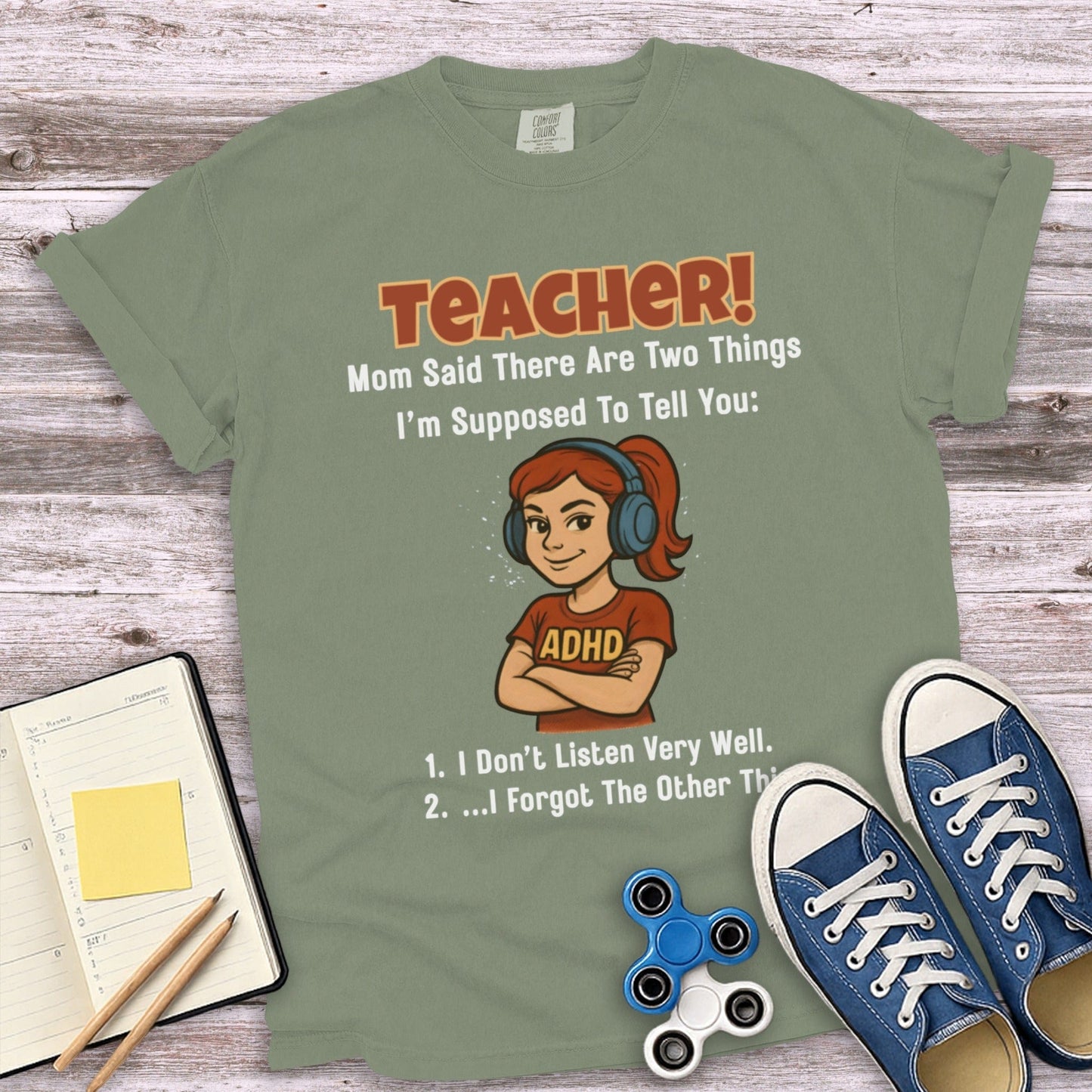 Teacher Funny ADHD Humor Graphic T-Shirt product
