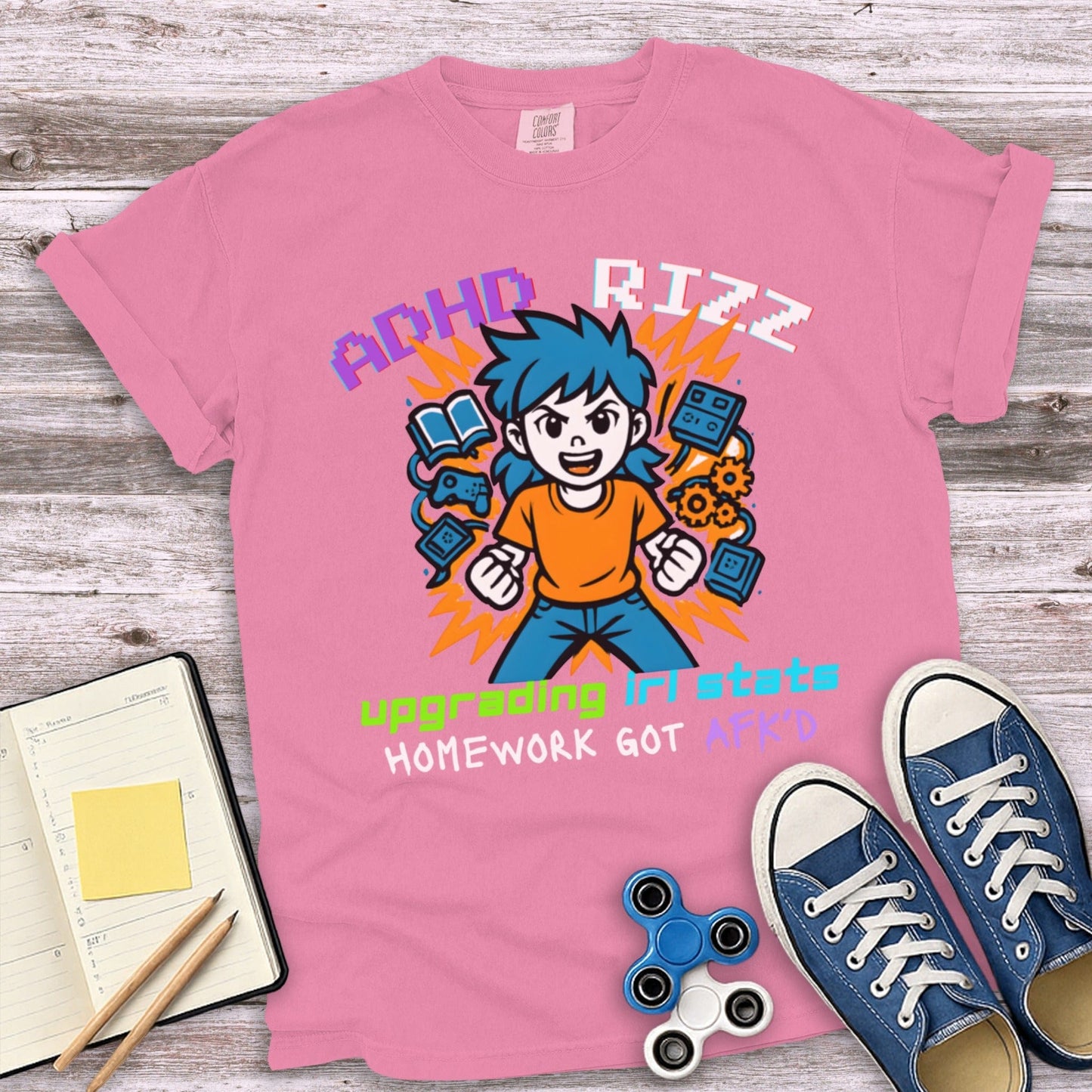 ADHD Rizz Upgrading IRL Stats Homework Got AFKD product type