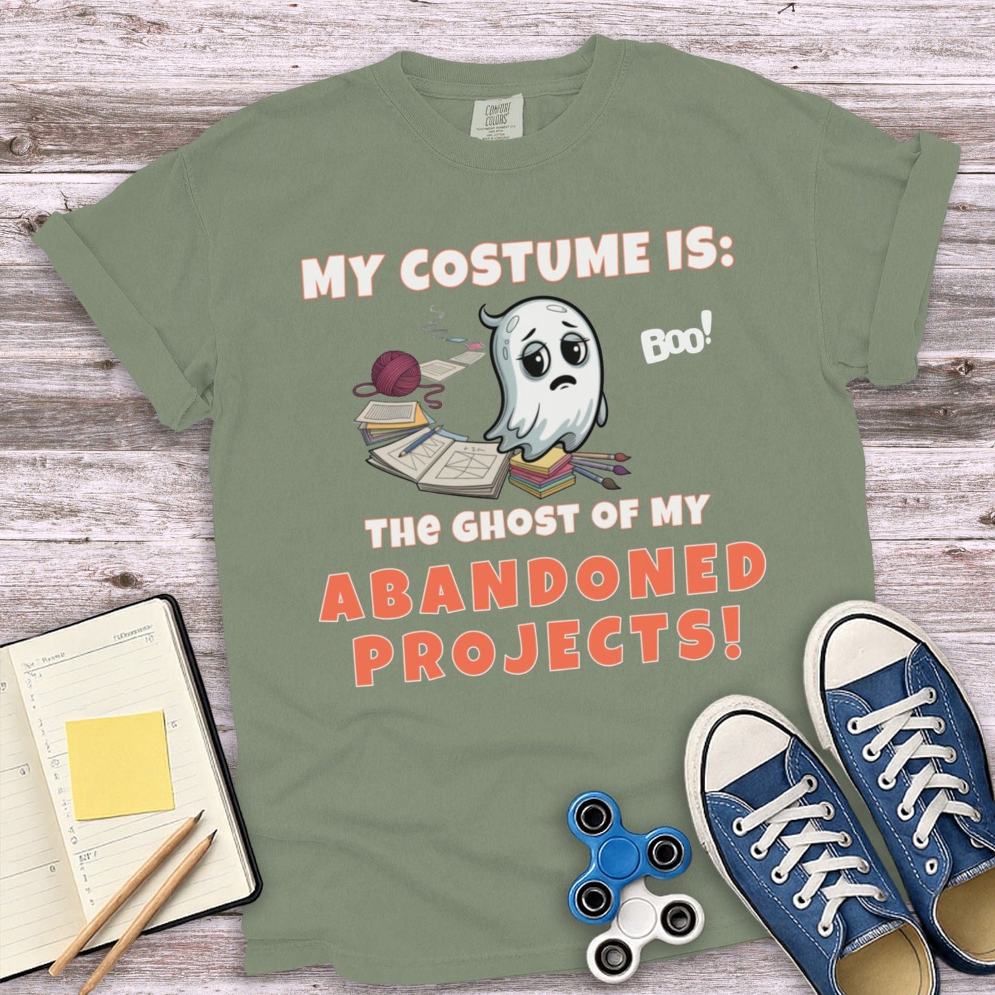 The Ghost of My Abandoned Projects Funny T-Shirt product