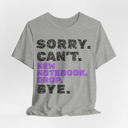 Sorry. Can't. New Notebook Drop. Bye.