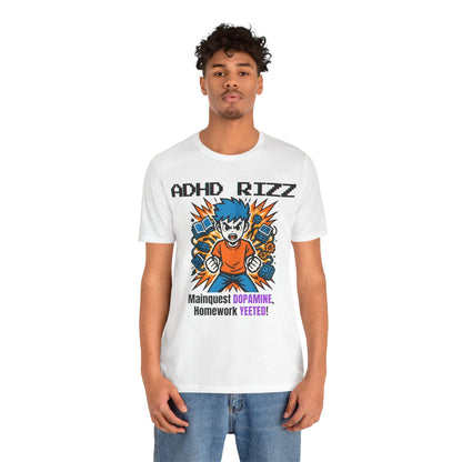 ADHD RIZZ Mainquest DOPAMINE Homework Yeeted Orange | ADHD Tee