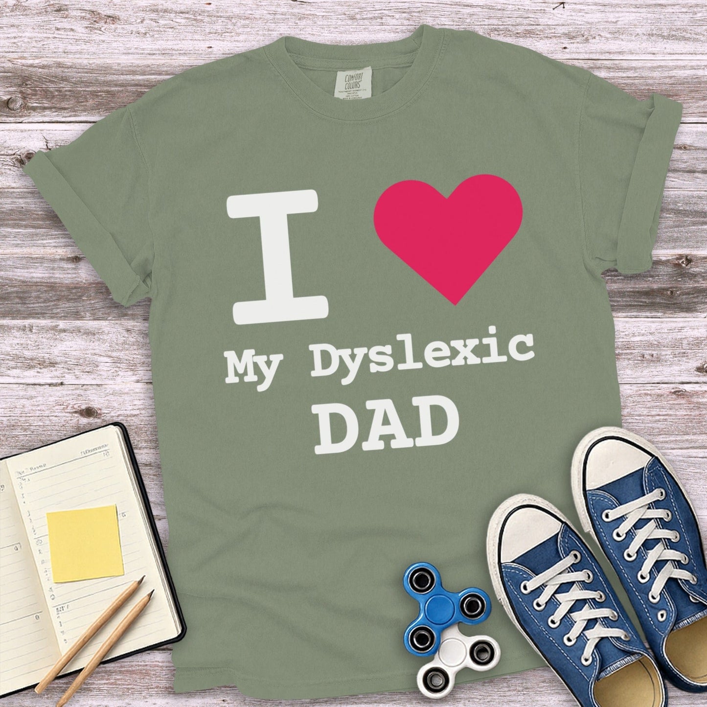 I Love My Dyslexic Dad T Shirt product