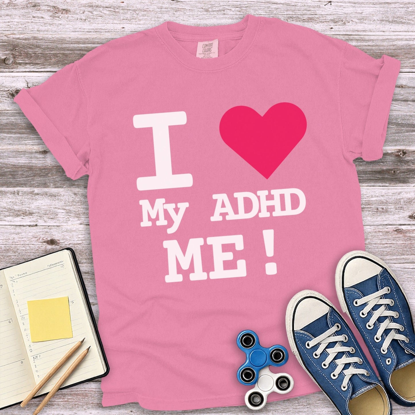 I Love My ADHD Me Motivational Graphic Tee product