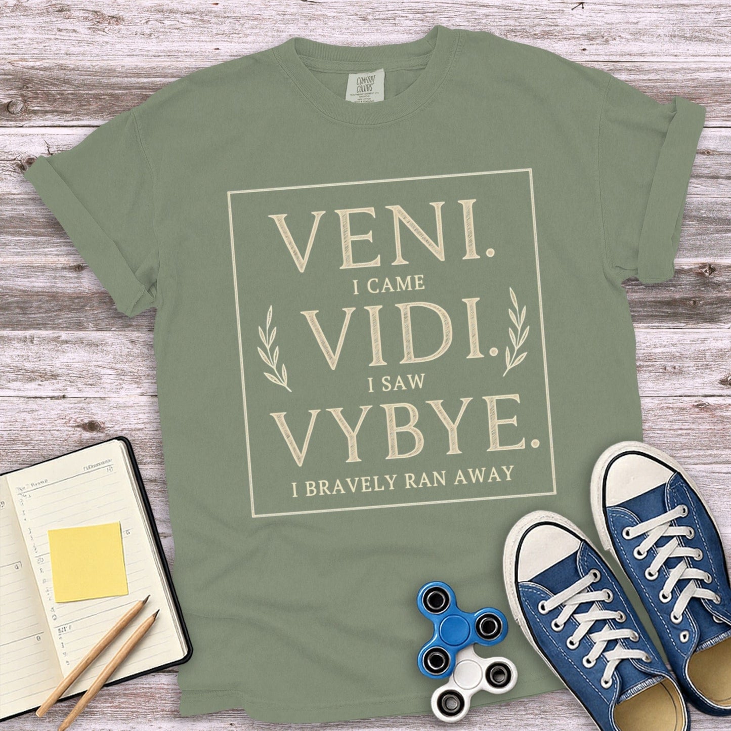 Veni Vidi Vybye I Bravely Ran Away Tee