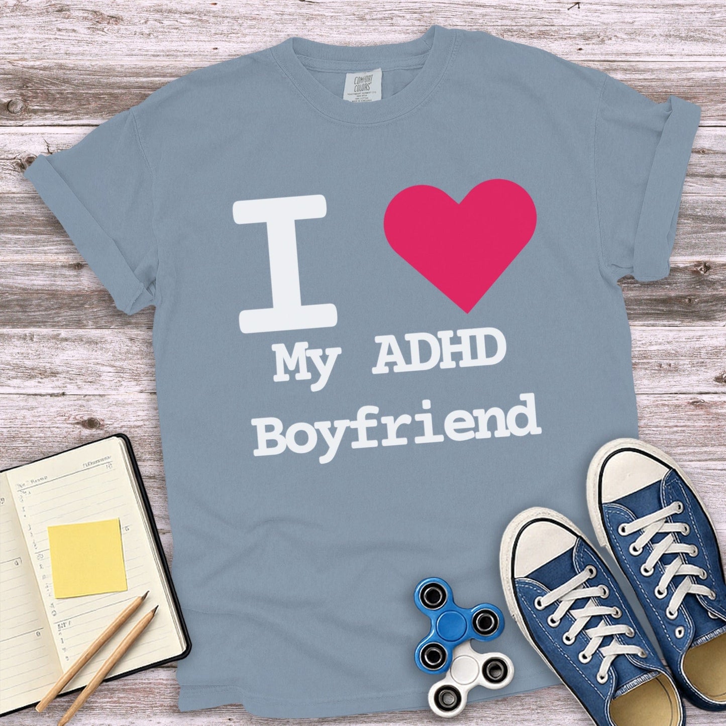 I Love My ADHD Boyfriend Graphic Tee product