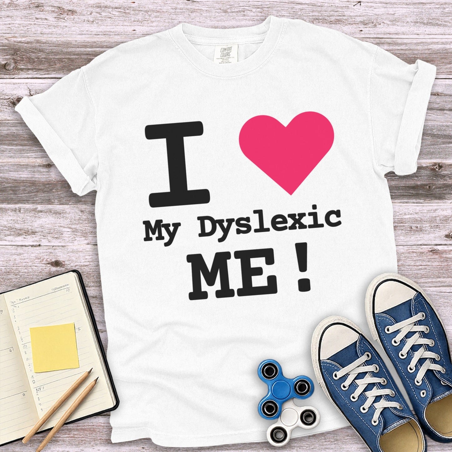 I Love My Dyslexic Me Graphic T-Shirt product