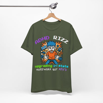 ADHD RIZZ Upgrading IRL STATS Homework Got AFK'd Boy | ADHD Tee