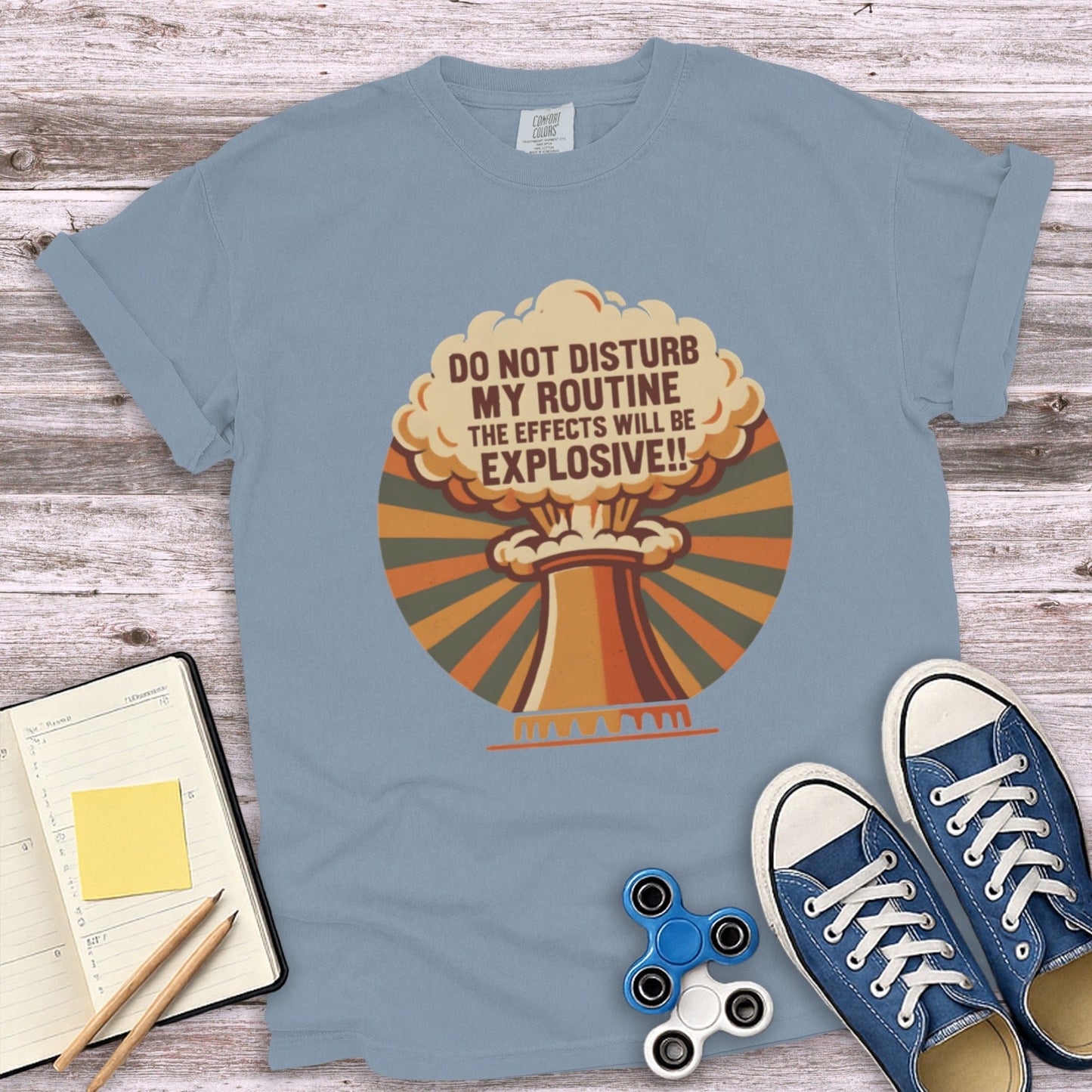 Do Not Disturb Routine Explosive Effects T-shirt