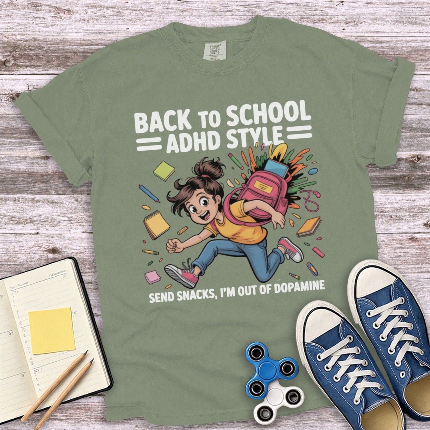 Back to School ADHD Style Send Snacks T-shirt product