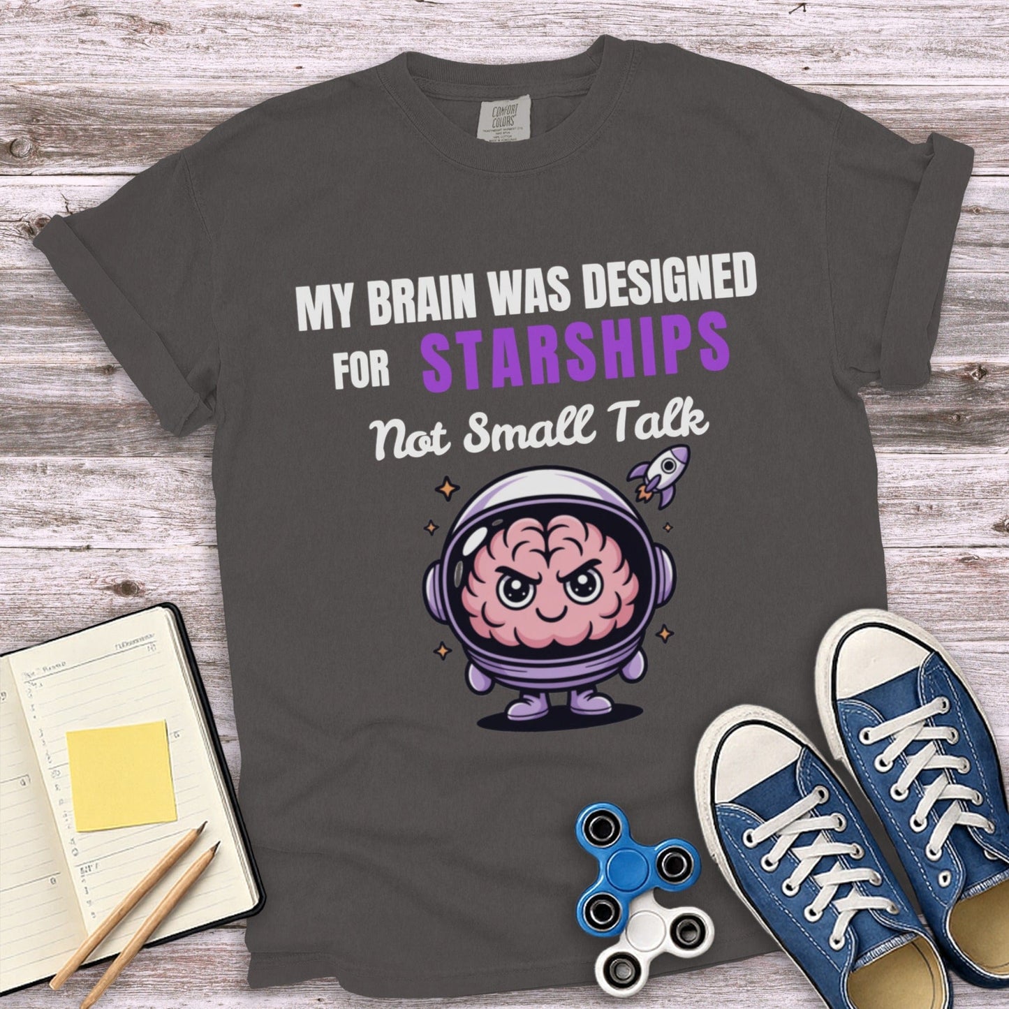 My Brain Was Designed For Starships T-Shirt Product