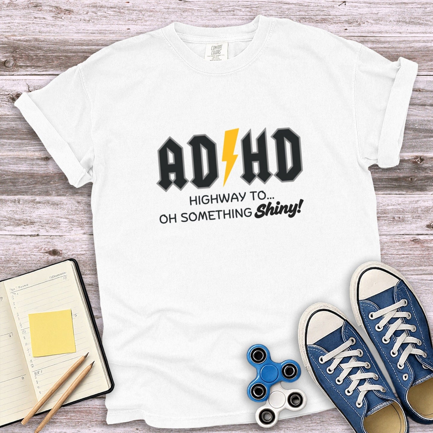 ADHD Highway To Oh Something Shiny Graphic Tee product