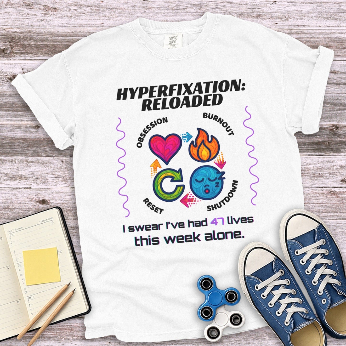 Hyperfixation Reloaded Graphic T Shirt product