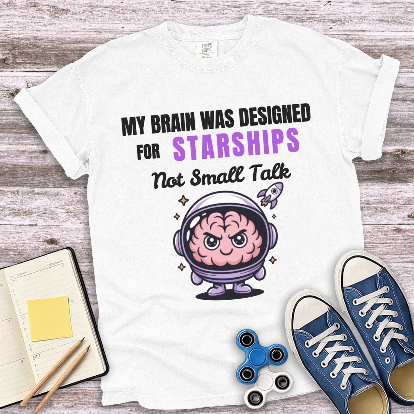 My Brain Was Designed For Starships T-shirt product type